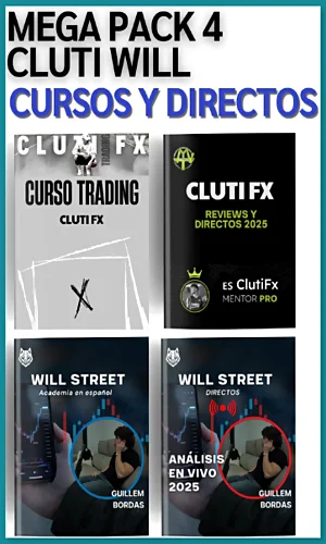 MEGA PACK DE CURSOS DE TRADING CLUTI FX Y WILL STREET 2025