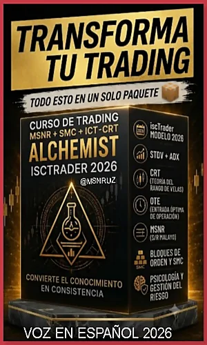 CURSO DE TRADING MSNR +SMC+ICT-CRT ISCTRADER Y MSNRUZ ALCHEMIST 2026 (VOZ EN ESPAÑOL)