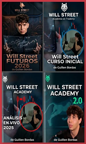 TRADING PACK DE CURSOS WILL STREET ACADEMY GUILLEM BORDAS